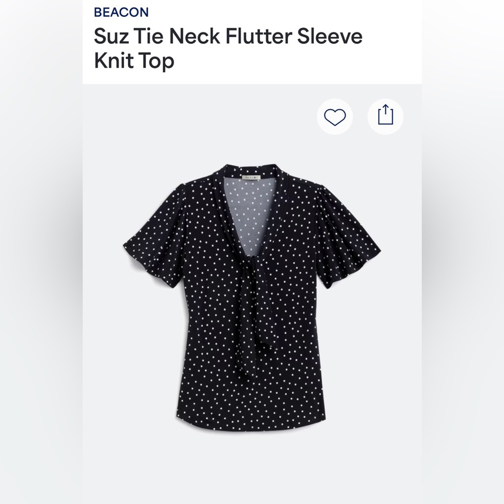 Suz Tie Neck Flutter Sleeve Knit Top

Size Medium